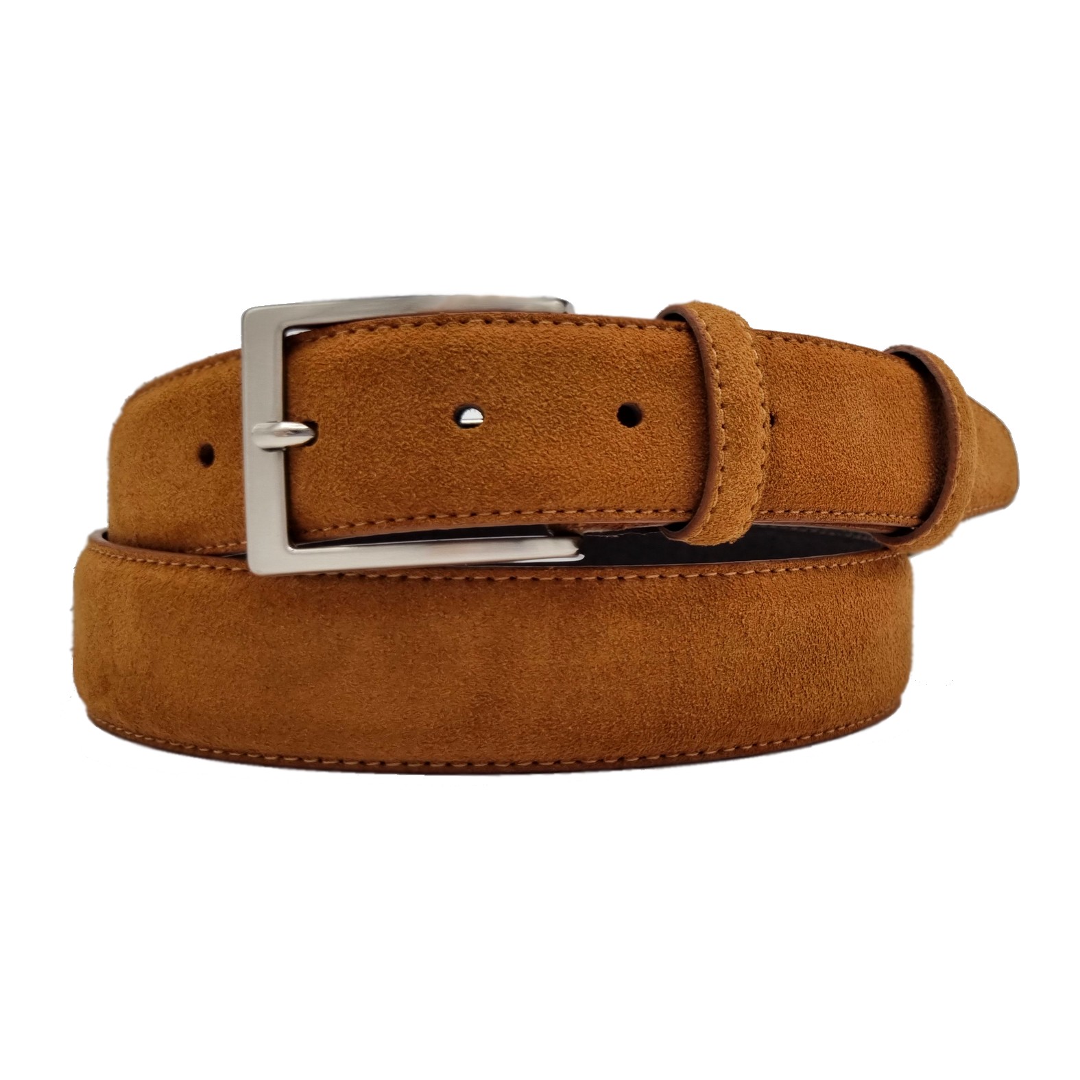 BELT SUEDE COGNAC - Riem suede cognac 1 - BELT - SU C
