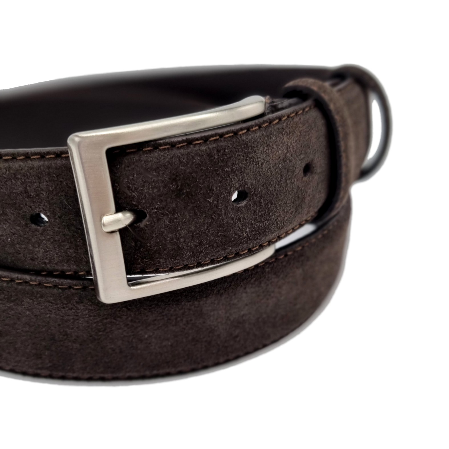 BELT SUEDE BRUIN - Suede riem bruin2 - BELT - SU B
